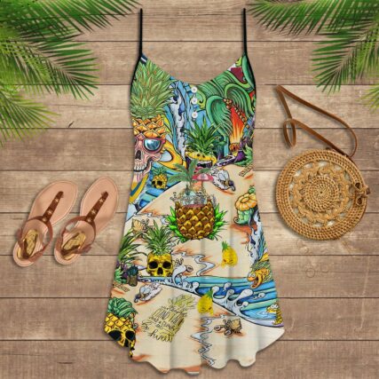 Skull Pineapple Fruit Amazing - Summer Dress - Owl Ohh - Owl Ohh