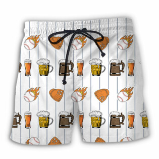 Beer I Like Beer And Baseball And Maybe 3 People - Beach Short - Owl Ohh - Owl Ohh