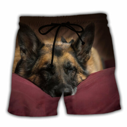German Shepherd Sleepy Dog You Are My Furshine - Beach Short - Owl Ohh - Owl Ohh
