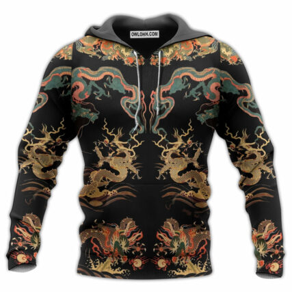 Dragon Chinese Dragon Royal - Hoodie - Owl Ohh - Owl Ohh
