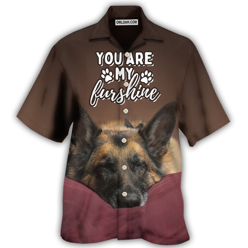 German Shepherd Sleepy Dog You Are My Furshine - Hawaiian Shirt - Owl Ohh - Owl Ohh