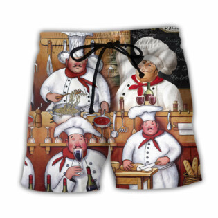 Chef The Best Master Cooking Vintage Style - Beach Short - Owl Ohh - Owl Ohh