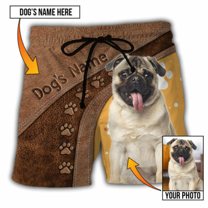 Dog Paw My Lovely Dog Classic Custom Photo Personalized - Beach Short - Owl Ohh - Owl Ohh