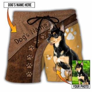 Dog Paw Brown Style Classic Custom Photo Personalized - Beach Short - Owl Ohh - Owl Ohh
