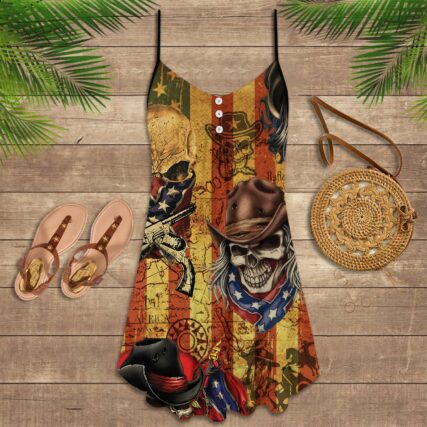 Cowboy Skull Cowboy America - Summer Dress - Owl Ohh - Owl Ohh