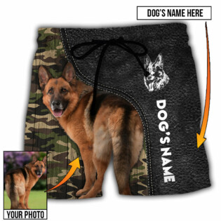 German Shepherd My Lovely Dog Custom Photo Personalized - Beach Short - Owl Ohh - Owl Ohh