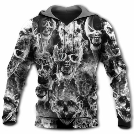 Skull Smoke Kill This Life - Hoodie - Owl Ohh - Owl Ohh