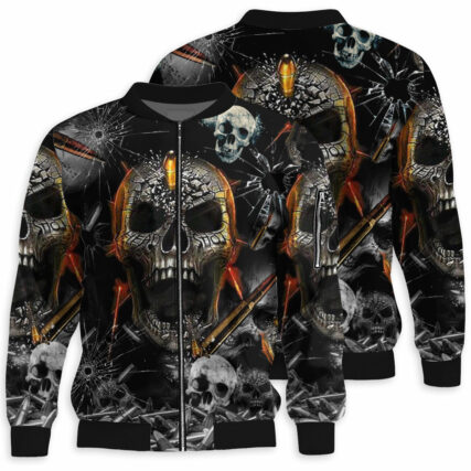 Skull Oh My Skull Cool - Bomber Jacket - Owl Ohh - Owl Ohh