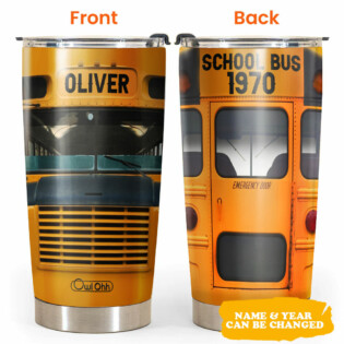 Bus School Bus Lover Personalized - Tumbler - Owl Ohh - Owl Ohh