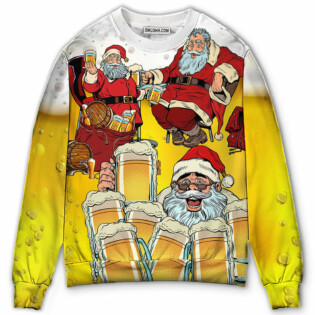 Christmas Santa I Want More Beer - Sweater - Ugly Christmas Sweaters - Owl Ohh - Owl Ohh
