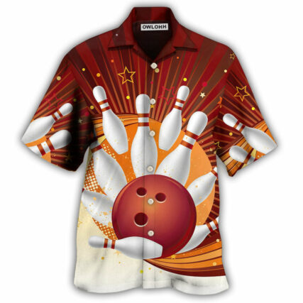Bowling Strike Amazing Game Retro Style - Hawaiian Shirt - Owl Ohh - Owl Ohh