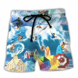 Surfing Don't Be Jealous Just Because You Can't Surf Like Me - Beach Short - Owl Ohh-Owl Ohh