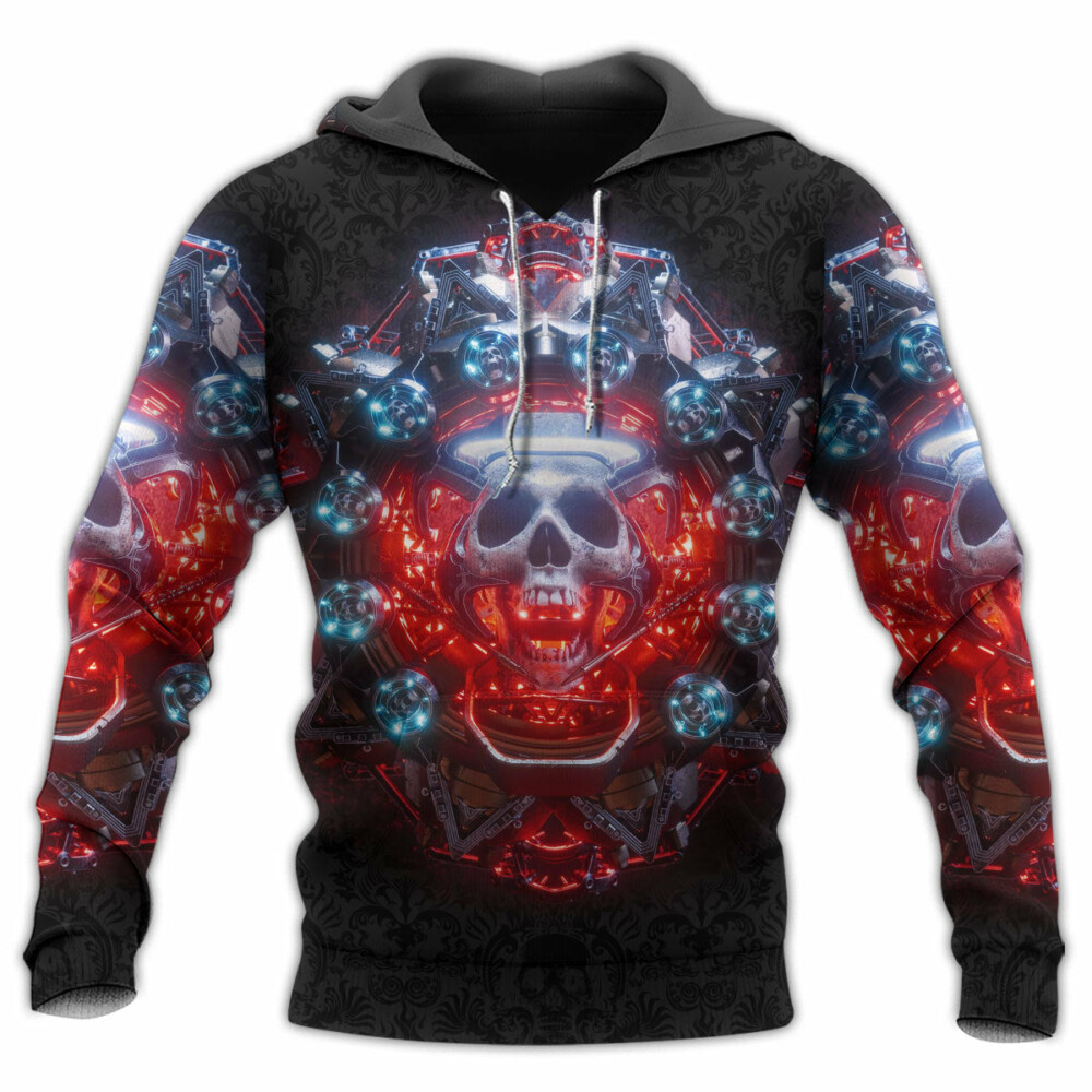 Skull Electric Dream Or Die - Hoodie - Owl Ohh - Owl Ohh