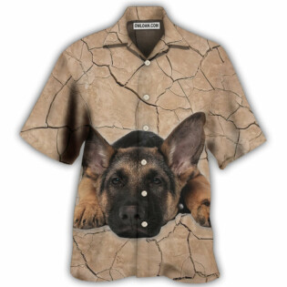German Shepherd On The Ground - Hawaiian Shirt - Owl Ohh - Owl Ohh