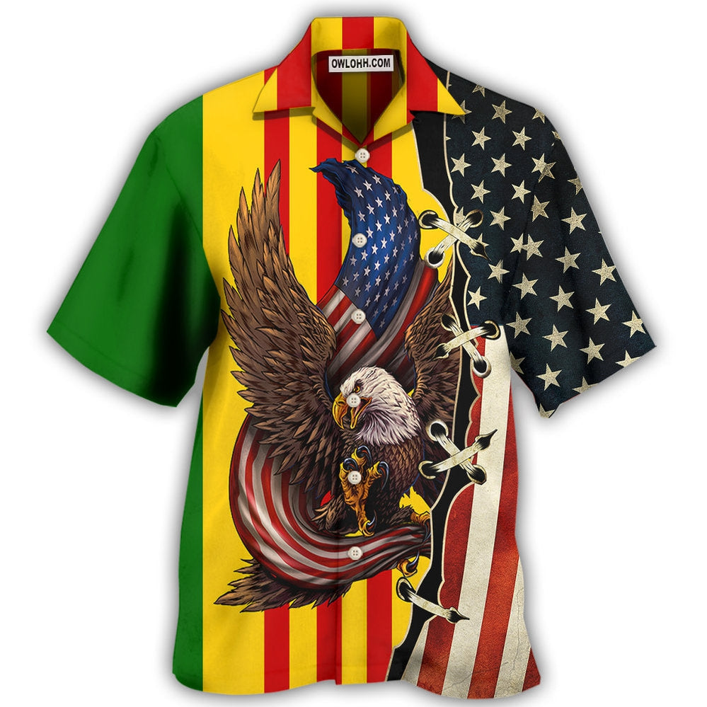 Veteran Vietnam Veteran Eagle Proud - Hawaiian Shirt - Owl Ohh - Owl Ohh