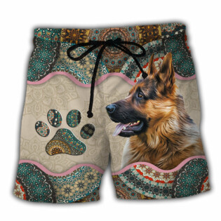 German Shepherd My Cool Dog Various Style - Beach Short - Owl Ohh - Owl Ohh