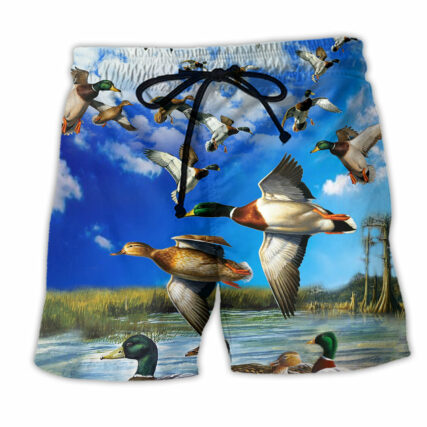 Duck Keep Your Freedom Wild Blue Sky - Beach Short - Owl Ohh - Owl Ohh