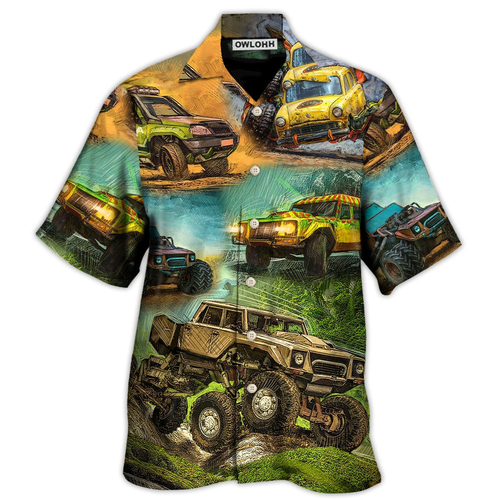 Jeep Abstract So Cool Vintage Art Style - Hawaiian Shirt - Owl Ohh - Owl Ohh