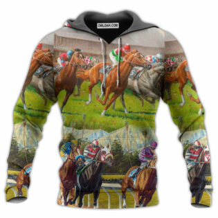 Horse Racing Don't Look Back - Hoodie - Owl Ohh - Owl Ohh
