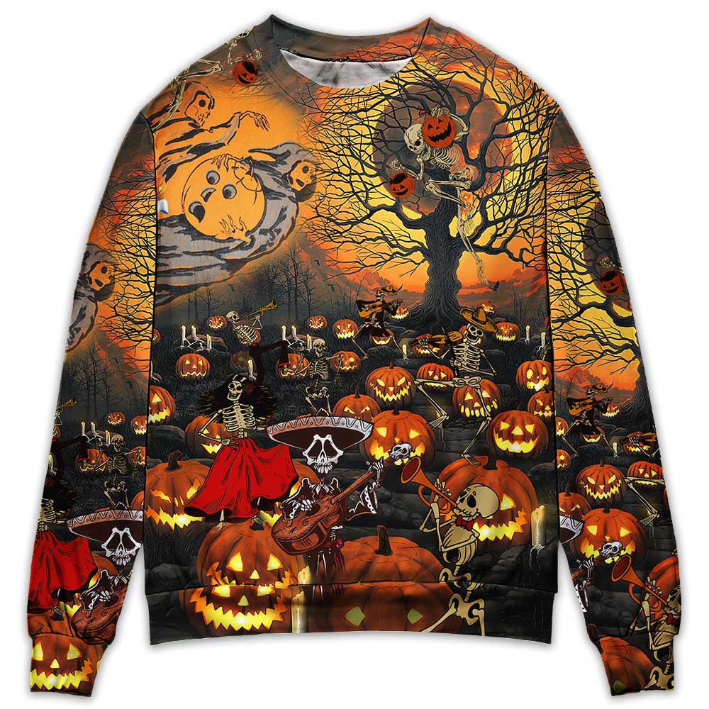 Skull Halloween Skull Darkness - Sweater - Ugly Christmas Sweaters - Owl Ohh - Owl Ohh