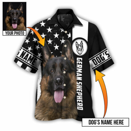 German Shepherd My Lovely Dog Custom Photo Personalized - Hawaiian Shirt - Owl Ohh - Owl Ohh