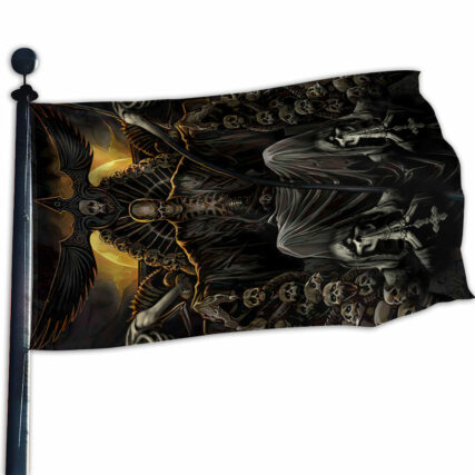 Skull Grim Reaper Dark - House Flag - Owl Ohh - Owl Ohh
