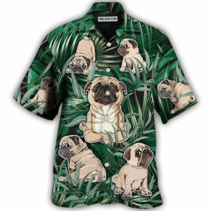 Pitbull Yoga Tropical Yoga Pose Funny - Hawaiian Shirt - Owl Ohh - Owl Ohh
