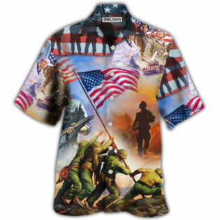 Veteran USA Veteran Proud - Hawaiian Shirt - Owl Ohh - Owl Ohh