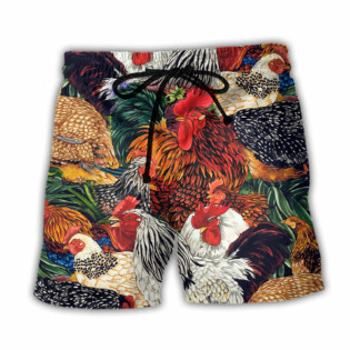 Chicken Farm Awesome Love Life - Beach Short - Owl Ohh - Owl Ohh