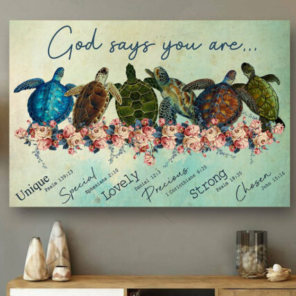 Turtle God Say You Are - Horizontal Poster - Owl Ohh - Owl Ohh