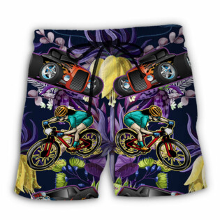 Hot Rod I Like Hot Rods And Mountain Biking - Beach Short - Owl Ohh - Owl Ohh