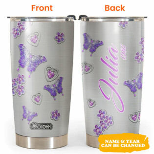 Butterfly Diamond Jewelry Lover Personalized - Tumbler - Owl Ohh - Owl Ohh