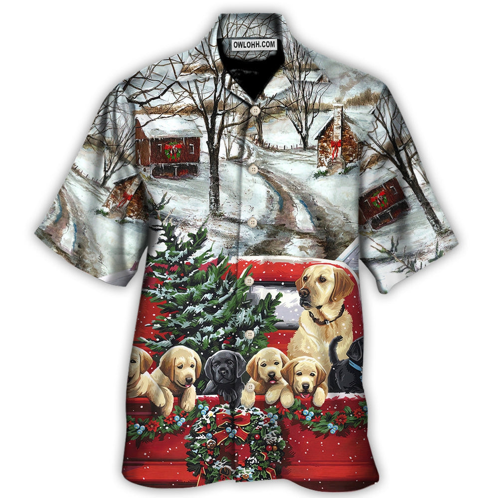 Christmas Dog Come Home In Truck - Hawaiian Shirt - Owl Ohh - Owl Ohh