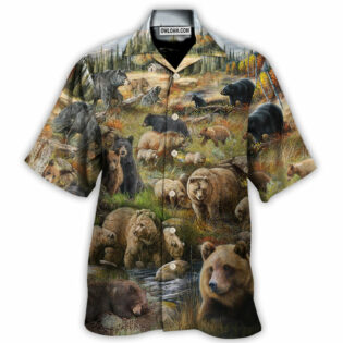 Bear - Be Brave Little Bear - Hawaiian Shirt - Owl Ohh - Owl Ohh