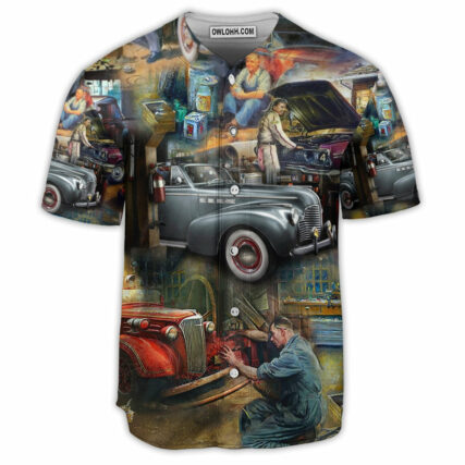 Car Auto Repair Is My Passion - Baseball Jersey - Owl Ohh - Owl Ohh