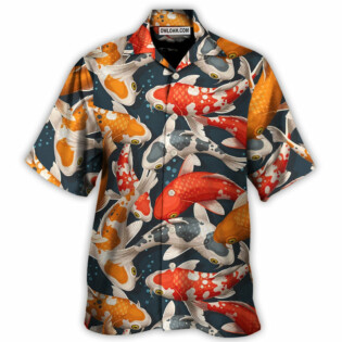 Koi Fish Swimming Colorful Crap - Hawaiian Shirt - Owl Ohh - Owl Ohh