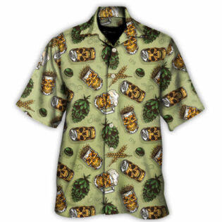Beer Favorite Bassic Background - Hawaiian Shirt - Owl Ohh for men and women, kids - Owl Ohh