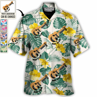 Guitar Club You Want Tropical Style Custom Photo - Hawaiian Shirt - Personalized Photo Gifts for men and women, kids - Owl Ohh