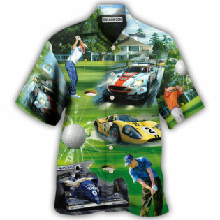 Racing And Golf Lover - Hawaiian Shirt - Owl Ohh - Owl Ohh