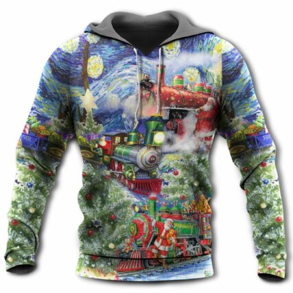 Christmas The Gift Train Arrives At The Wharf - Hoodie - Owl Ohh - Owl Ohh