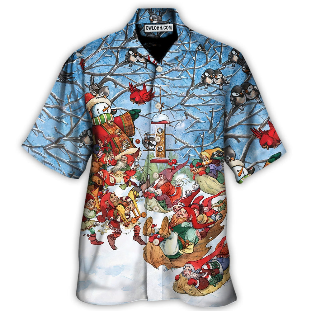 Christmas Gnome Play Winter Christmas - Hawaiian Shirt - Owl Ohh - Owl Ohh