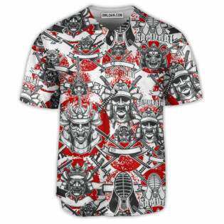 Samurai Japan Red style - Baseball Jersey - Owl Ohh
