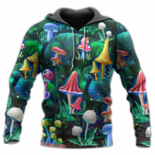 Hippie Mushroom Galaxy Neon Art - Hoodie - Owl Ohh - Owl Ohh