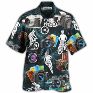 Camera I Like Cycling And Camera - Hawaiian Shirt - Owl Ohh - Owl Ohh