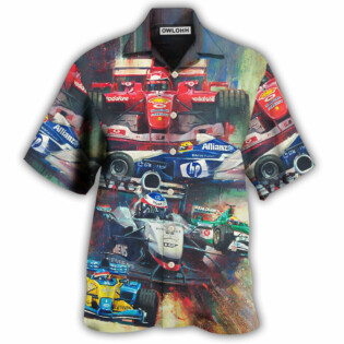 Formula One Car Racing Amazing Unstoppable - Hawaiian Shirt - Owl Ohh - Owl Ohh