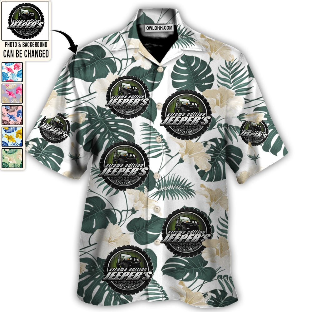 Jeep Club You Want Tropical Style Custom Photo - Hawaiian Shirt - Personalized Photo Gifts for men and women, kids - Owl Ohh