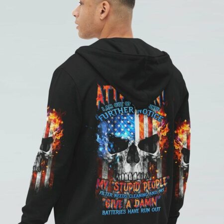 ATTENTION I AM OUT OF ORDER SKULL FLAG ALL OVER PRINT - TLTW2704233