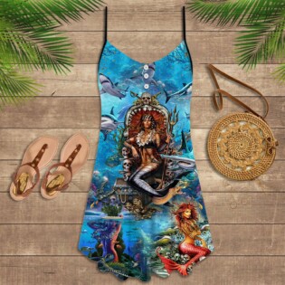 Mermaid Beautiful And Skull - Summer Dress - Owl Ohh - Owl Ohh