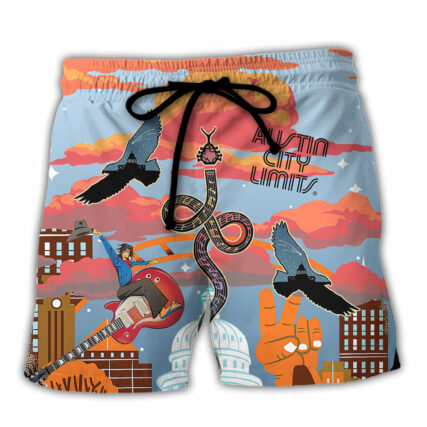 Music Event Austin City Limits Music Festival My City Festival - Beach Short - Owl Ohh - Owl Ohh