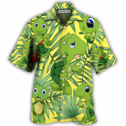 Turtle I Am A Slow Runner - Hawaiian Shirt - Owl Ohh - Owl Ohh